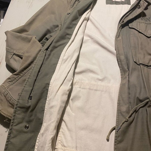 Men's vintage military-style rare cotton jacket used