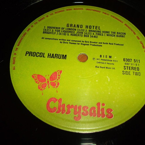 Procol Harum Grand Hotel vinyl used, authentic Greek reissue