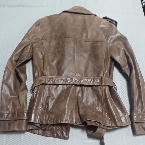 Women's leather jacket brown Zara like new