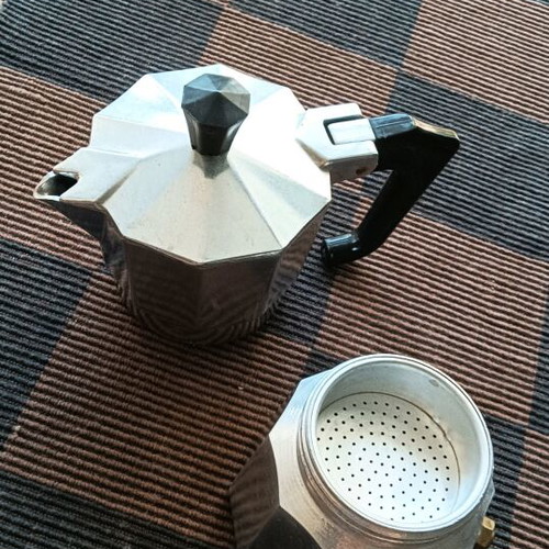 Butlers Hand Espresso Maker aluminum, like new, Italian