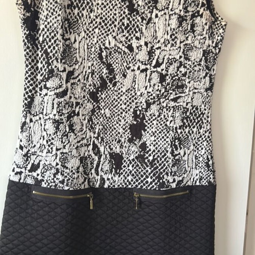 Paranoia midi dress like new, black and white, size S
