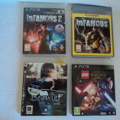 PS3 and PC games used, pack of 12 including Lego and Infamous