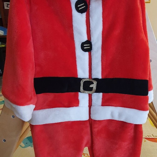 Santa Claus costume like new, fleece, size 2.5-4 years