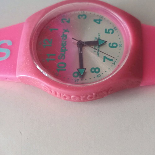 Superdry quartz women's watch like new, pink