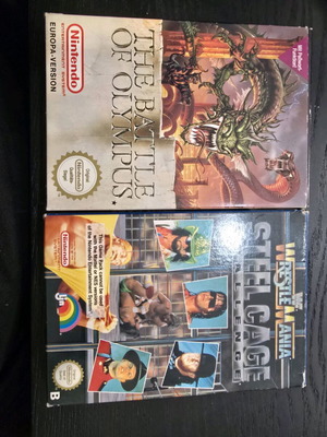 Nintendo NES Games Bundle used Wrestlemania and The Battle of Olympus