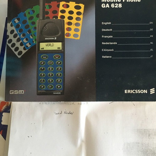 Ericsson GA 628 used blue with box and manual