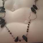 Long necklace used with many different handmade elements