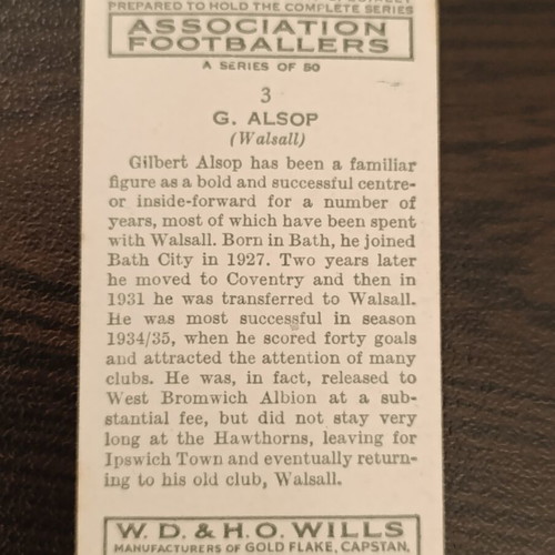 Retro Football Cards from Cigarette Packs 1932-39, like new, full set of 50