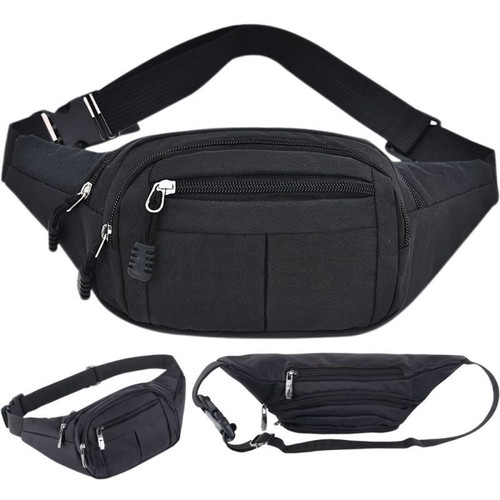 Black Banana Shoulder Bag new, 22cm width, 4 zippered pockets