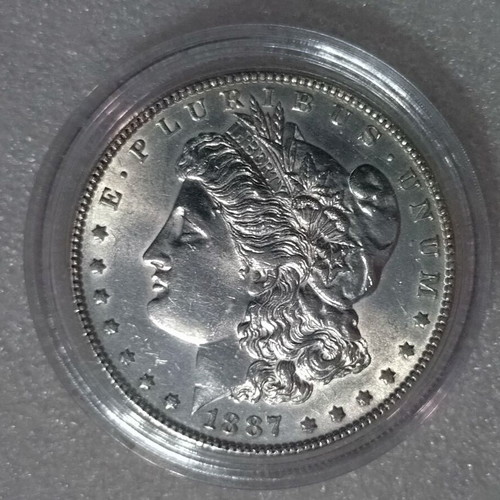 Silver US Morgan Dollar 1887 like new
