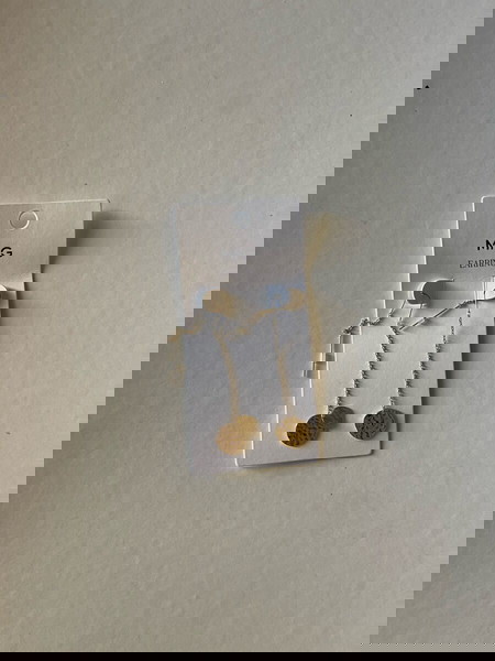 σκουλαρίκια χρυσά κρεμαστά από Mango