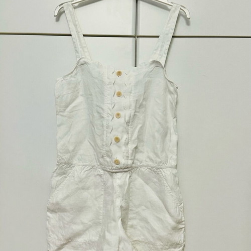 Juicy Couture white linen playsuit like new, worn minimally