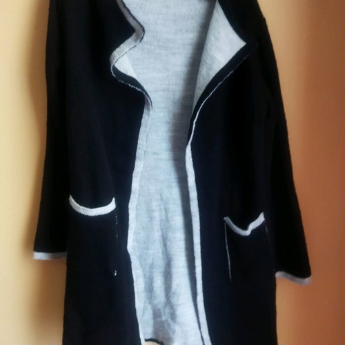 Women's cardigan like new, black and gray, size M