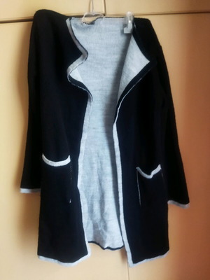 Women's cardigan like new, black and gray, size M