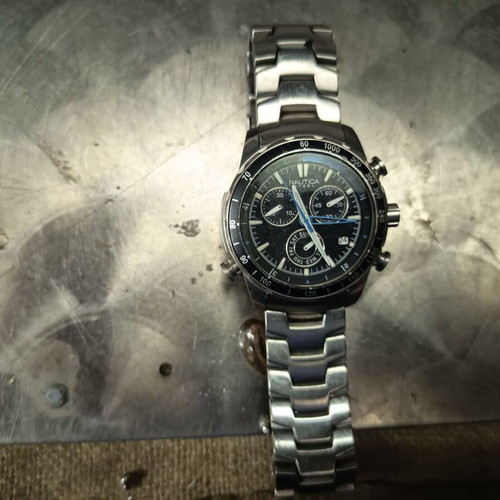 Nautica steel watch used