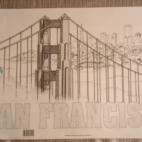 San Francisco laminated collectible poster like new