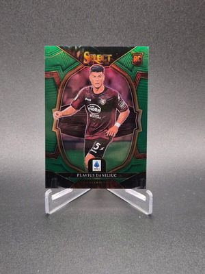 2022-23 Select Serie A Terrace Green Prizm Flavius Daniliuc Rookie RC card
