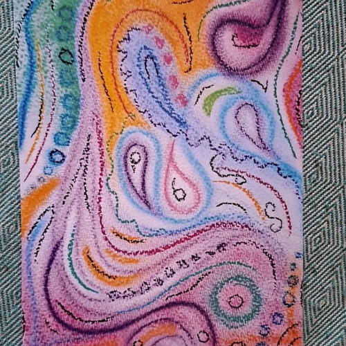 Poster handmade design on 300g cardboard, size 12.5×18cm