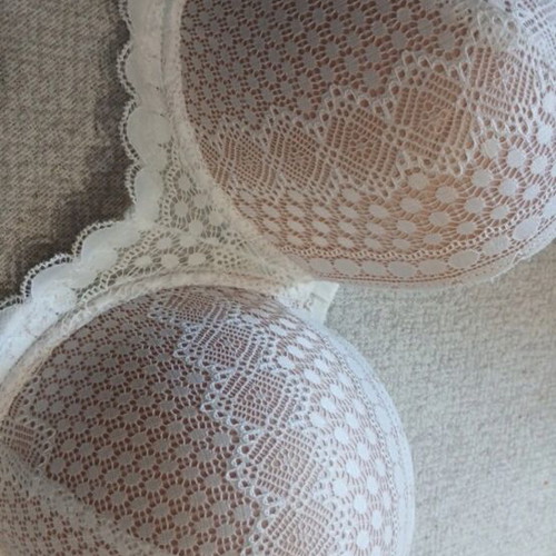 Bra 95F new, white, strapless
