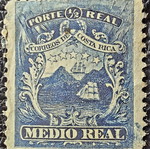 Γραμματόσημο Κόστα Ρίκα 1863 καινούργιο, ασφράγιστο