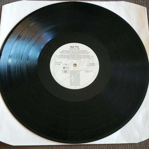Iggy Pop Lust For Life 1990 European vinyl record