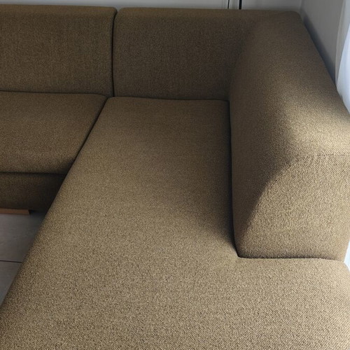 BoConcept corner sofa, olive green, 3.00 × 1.90 m