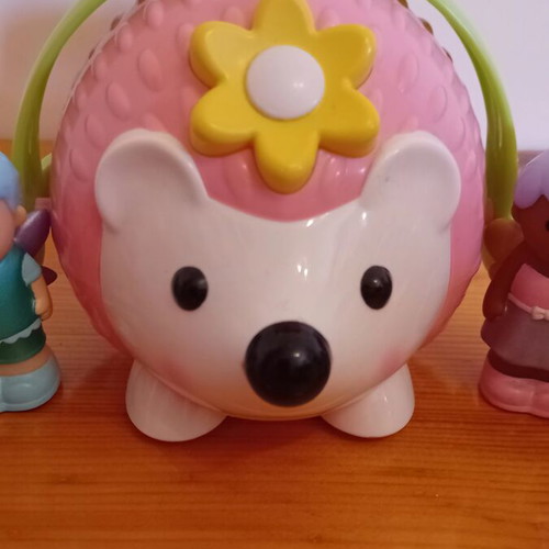 Happyland Wobble Along Hedgehog toy with 8 fairy figures like new