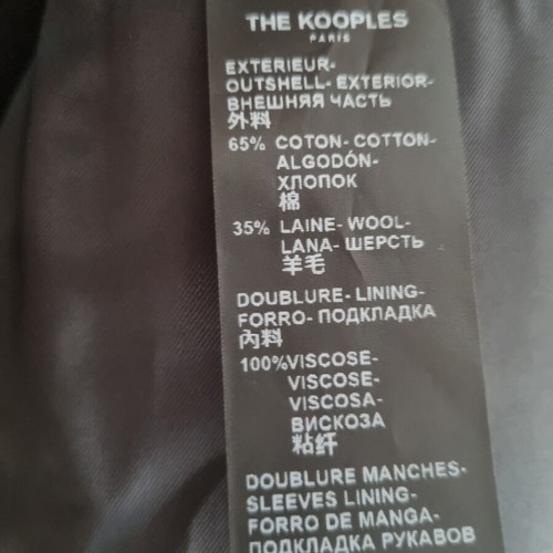 The Kooples navy satin bomber jacket brand new, size M