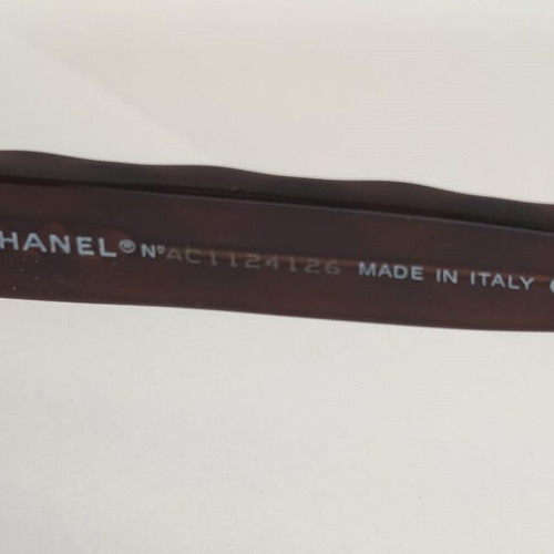 Chanel 2065-B Sunglasses Like New Brown Gold Made in Italy