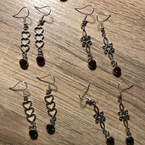 Handmade boho earrings new, silver