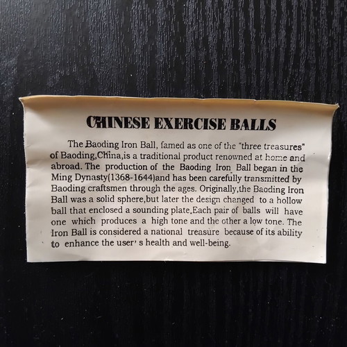 Metal Baoding Balls used for Relaxation and Stress Relief
