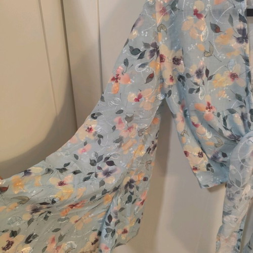 Dream set pants and crop top shirt, linen-like silk fabric, no L/XL