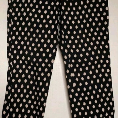 Mango women's summer pants like new, black with white patterns