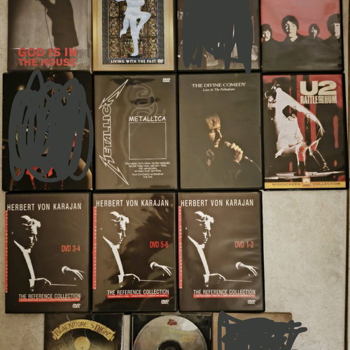 Music DVDs like new, collection of 9 titles
