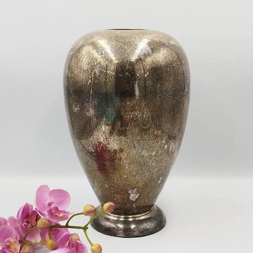 Antique Silver-Plated Vase used with Noble Patina
