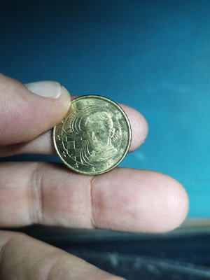 50 Euro Cent Coin from Croatia used, Nikola Tesla 2023