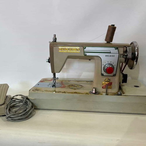 Mercedes Deluxe vintage electric sewing machine 20th century