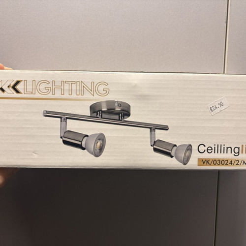 VK Double Wall Spot Nickel Matt GU10 New