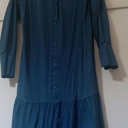 Zara Long Dress Blue Medium Like New