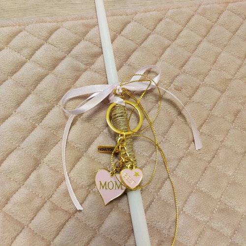 Easter candle Best Mom new with keychain