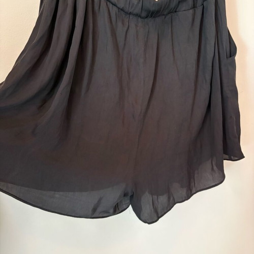 BSB women's black wide shorts used with pockets