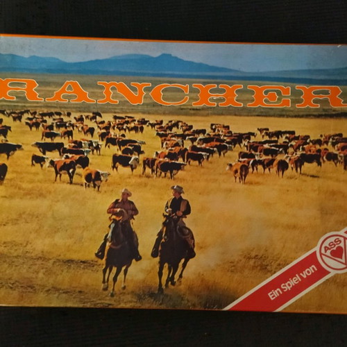RANCHER board game used from 1970 with missing horse piece