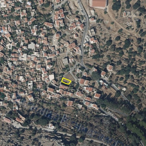 Land plot in Lieni, Symi, buildable, 200 m² with sea view