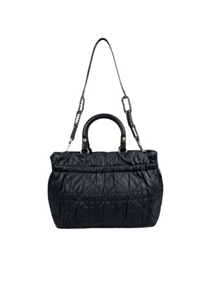 Dior Soft Shopping δερμάτινη τσάντα χειρός σαν καινούργιο, μαύρη, μεσαίου μεγέθους vintage σχέδιο