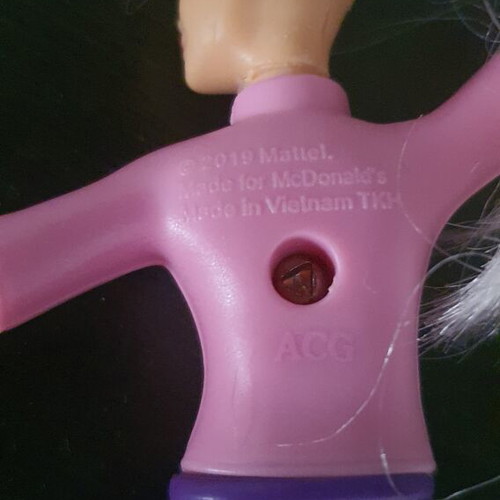 Surfer Barbie 2019 doll used, 12.5cm, McDonald's Mattel