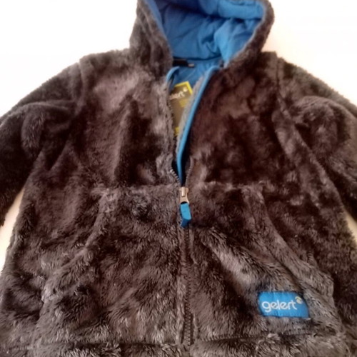 Children's jacket with hood new for 7 years gray
