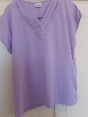Women's cotton blouse lilac color size L new