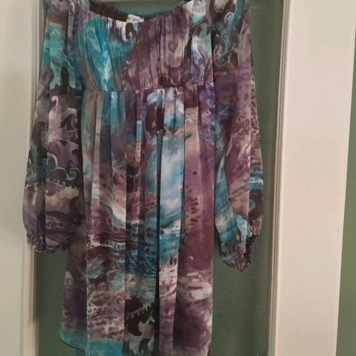 Be You Party Dress like new, viscose, lilac turquoise