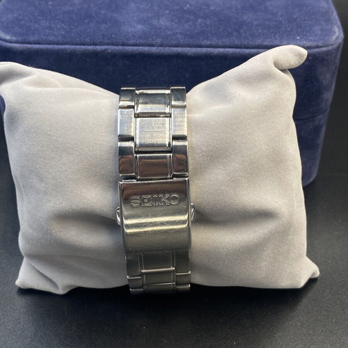 Seiko Chronograph men's watch like new, black and silver