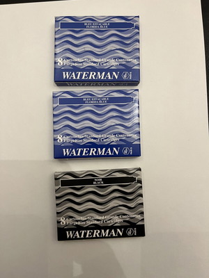 Waterman ink cartridges new